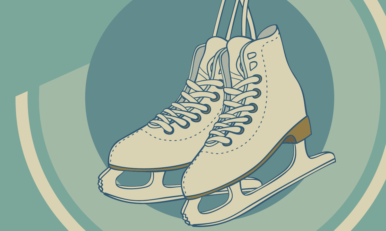 Illustration of ice skates